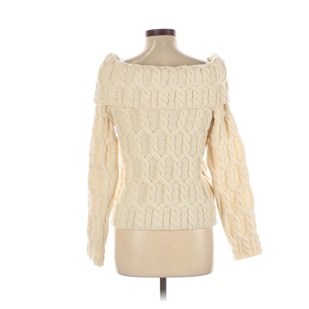 Paul James made in England 100% soft wool off the shoulder jumper sweater - Picture 4 of 4